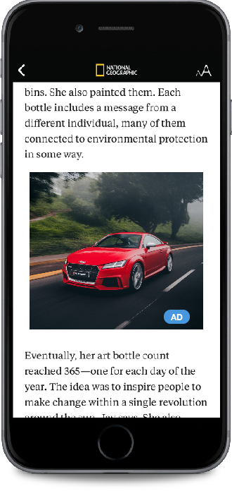 Advertising app example
