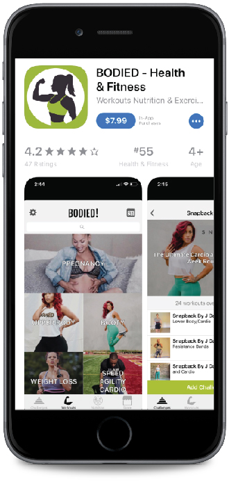 Bodied App - paymium mobile app example on iOS App Store